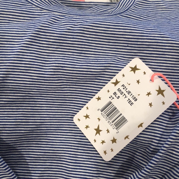 NEW! egg New Blue Striped York Misty Tee - Picture 5 of 6